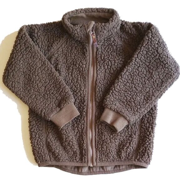 Miniature Copenhagen Teddy Fleece Adventure Jacket 4T Brown  Fuzzy Sherpa - Picture 1 of 7